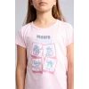Defacto H8491A8PN645 Pembe Dısney Lılo & Stıtch Relax Fıt Şort Tişört 2li Pijama Takımı Kız Çocuk