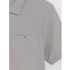 LCWAIKIKI Classic Gri Polo Yaka Dokulu Erkek Tişört