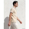LCWAIKIKI Classic Bej Polo Yaka Pike Erkek Tişört