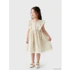 LCW Kids Bej Kız Çocuk Çiçekli Elbise
