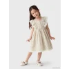 LCW Kids Bej Kız Çocuk Çiçekli Elbise