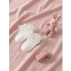 LCW baby Beyaz Fırfırlı Kız Bebek Patik Çorap 2li