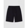 LCW Kids Siyah Beli Lastikli Kız Çocuk Şort
