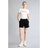 Defacto G9458AXER105 Ekru NBA Brooklyn Nets Slım Fıt Bisiklet Yaka Sporcu Ribana Kısa Kollu Tişört