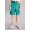 Defacto G8830A8ER105 Ekru Regular Fıt Baskılı 2li Şort Tişört Pijama Takımı Erkek Çocuk