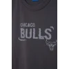 Defacto G0911AXAR214 Antrasit NBA Chıcago Bulls Oversıze Baskılı Bisiklet Yaka Atlet