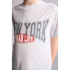 Defacto H0373A8GR400 Gri Regular Fıt Desenli 2li Pijama Takımı Erkek Çocuk