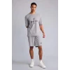 Defacto G0920AXGR67 Gri NBA Boston Celtıcs Standart Fıt Şort
