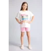 Defacto G9070A8PN666 Pembe Kısa Paça Şort Kız Çocuk