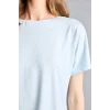 Defacto H7011AXBE745 Mavi Regular Fıt Kısa Kollu 2li Softshell Pijama Takım