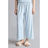 Defacto H7011AXBE745 Mavi Regular Fıt Kısa Kollu 2li Softshell Pijama Takım