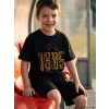 LCW Kids Siyah Galatasaray Baskılı Erkek Çocuk Tişört 2li