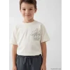 LCW Kids Bej Baskılı Erkek Çocuk Şortlu Takım