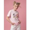LCW Kids Pembe K-pop Demon Hunters Baskılı Kız Çocuk Tişört
