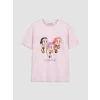 LCW Kids Pembe K-pop Demon Hunters Baskılı Kız Çocuk Tişört