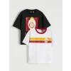 LCW Kids Beyaz Galatasaray Baskılı Erkek Çocuk Tişört 2li