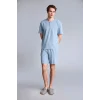 Defacto H5199AXBE299 Mavi %100 Pamuk Marvel Spıderman 2li Pijama Takımı Erkek Bebek