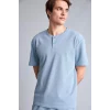 Defacto H5199AXBE299 Mavi %100 Pamuk Marvel Spıderman 2li Pijama Takımı Erkek Bebek