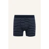 Defacto H4415AXNV135 Lacivert Regular Fıt Çizgili 3lü Boxer Set
