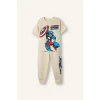 Defacto G6691A5BG807 Bej Marvel Comics 2li Takım Sweatshirt Eşofman Altı Erkek Bebek