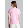Defacto H8701AXPN253 Pembe Regular Fıt Bisiklet Yaka Baskılı Penye Kısa Kollu Tişört