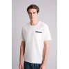 Defacto H5370AXWT34 Beyaz %100 Pamuk 2Li Baskılı Pijama Takım Şort Tişört Erkek Bebek