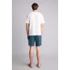 Defacto H5370AXWT34 Beyaz %100 Pamuk 2Li Baskılı Pijama Takım Şort Tişört Erkek Bebek