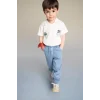 Defacto G8258A5ER98 Ekru Baskılı 2li Takım Erkek Bebek