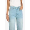 Defacto G2215AXNM28 Mavi Comfort Straıght Normal Bel Bilek Boy Jean Yıkamalı Pantolon