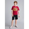 Defacto H7340A8RD119 Kırmızı Galatasaray Kısa Kollu Pijama Üstü Şort Pijama Alt 2li Pijama Takımı Erkek Çocuk