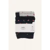 Defacto H4490AXNV135 Lacivert Regular Fıt Baskılı 3lü Boxer