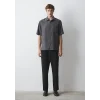 Mavi 0211517-80955 Kısa Kollu Antrasit (TENCEL™) Modal Karışımlı Gömlek