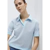 Mavi 1614310-91728 Çizgili Mavi Polo Tişört