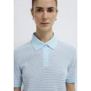Mavi 1614310-91728 Çizgili Mavi Polo Tişört