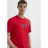 Mavi 0613186-70467 Mavi Logo Baskılı Kırmızı Tişört