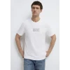 Mavi 0613186-620 Mavi Logo Baskılı Beyaz Tişört