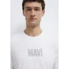 Mavi 0613186-620 Mavi Logo Baskılı Beyaz Tişört