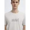 Mavi 0612896-70080 Mavi Logo Baskılı Gri Tişört