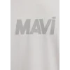Mavi 0612896-70080 Mavi Logo Baskılı Gri Tişört