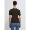 Mavi 1614181-90707 Kahverengi Basic Tişört