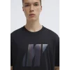 Mavi 0613087-900 Mavi Pro Logo Baskılı Siyah Tişört