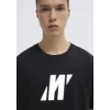Mavi 0613092-900 Mavi Pro Logo Reflektör Detaylı Siyah Tişört