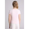 Defacto G1134A8PN343 Pembe Düğmeli Tişört Kız Çocuk