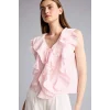 Defacto H3834AXPN114 Pembe Regular Fıt Modal Kolsuz Bluz