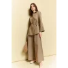 Defacto H3681AXKH419 Haki Culotte Keten Karışımlı Geniş Paça Pantolon