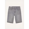 Defacto G8664AXNM55 Gri Regular Fıt Jean Bermuda Şort
