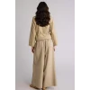 Defacto H3681AXKH419 Haki Culotte Keten Karışımlı Geniş Paça Pantolon