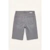 Defacto G8664AXNM55 Gri Regular Fıt Jean Bermuda Şort