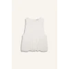 Defacto H2648AXWT32 Beyaz Afra x Defacto Balloon Fıt  Poplin Kolsuz Bluz