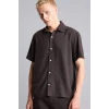 Defacto E2530AXBN339 Kahve Regular Fıt Tencel Kısa Kollu Gömlek